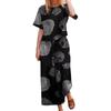 2026 Summer Women's Casual Cotton Linen Two-Piece Set with Printed Long Pants