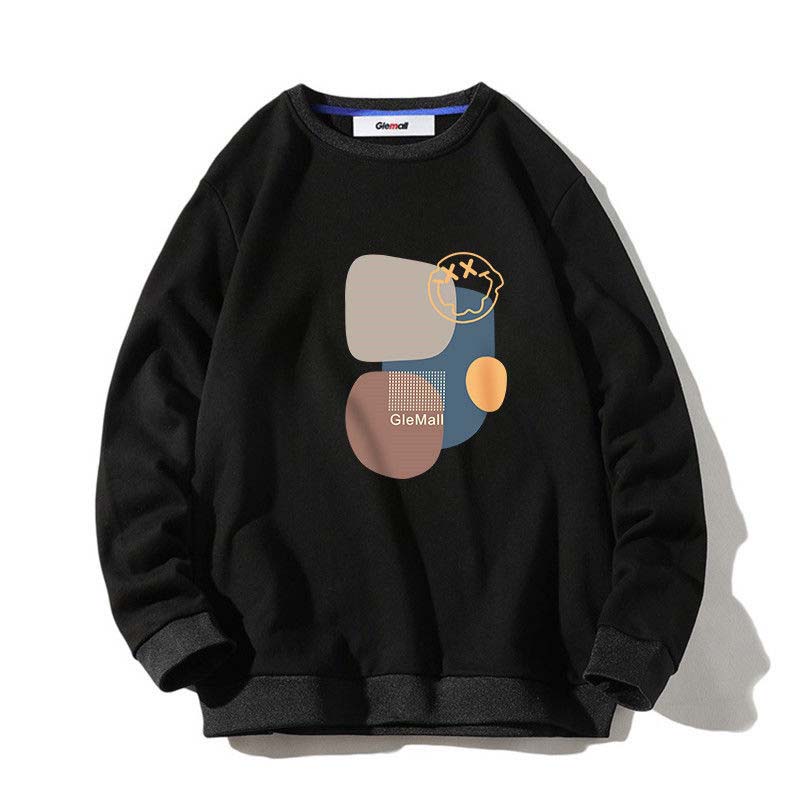 

Осенний свитер с круглым воротником, мужской свободный повседневный пуловер M