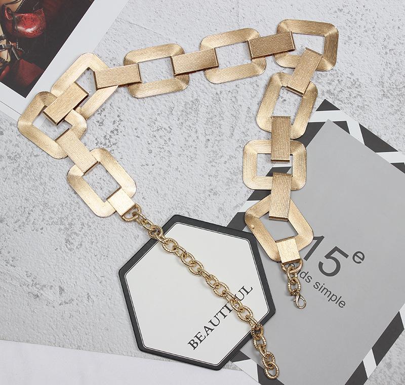 

Золотой пояс-цепочка для женщин, платья, дизайнерский бренд, роскошный панк-бахрома, серебряные поясные ремни, женский металлический золотой пояс для платья