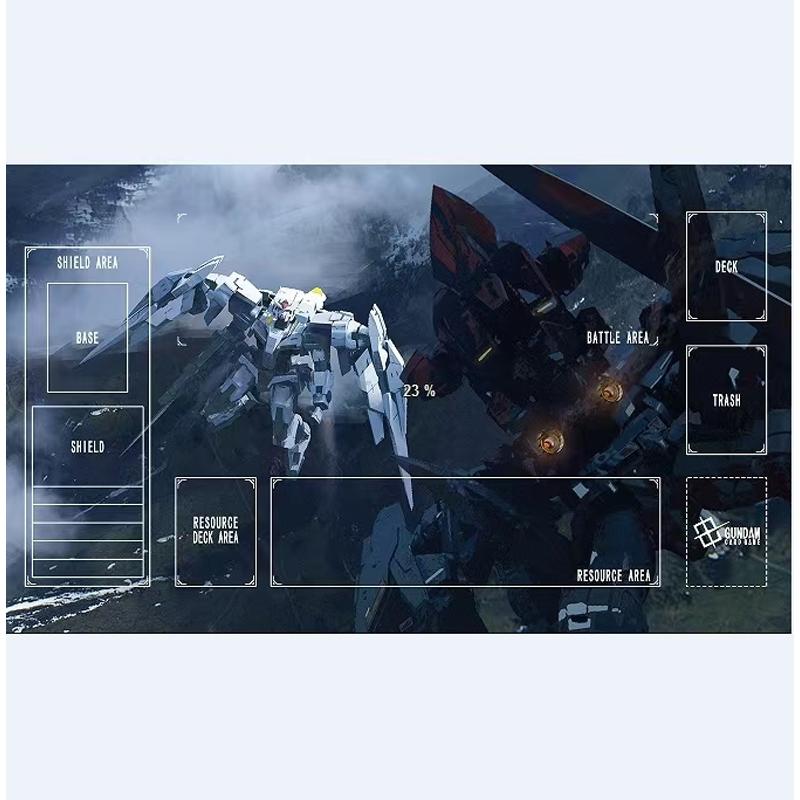 DIY Destiny Gundam GCG Card Game Mat  Single Player Rubber Playmat with NonSlip Base Anime Design Waterproof Toy Gift
