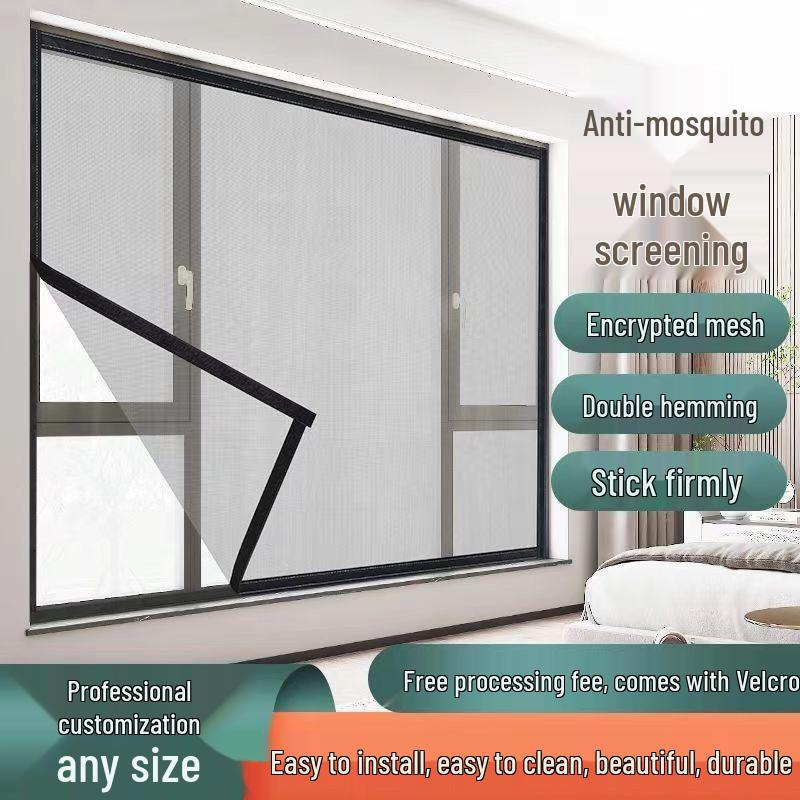 Self-Adhesive Nano Mesh Anti-Mosquito Screen - Breathable, No-Punch Installation