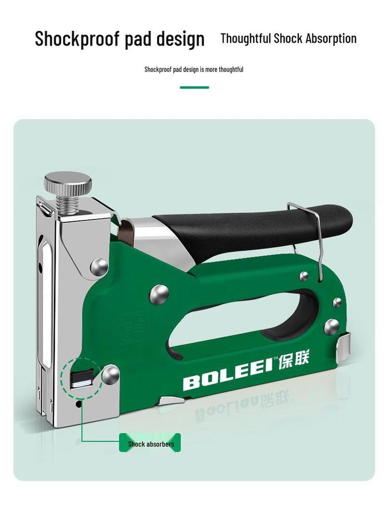 Manual Steel Nail & Staple Gun for Wire Slotting & Woodworking