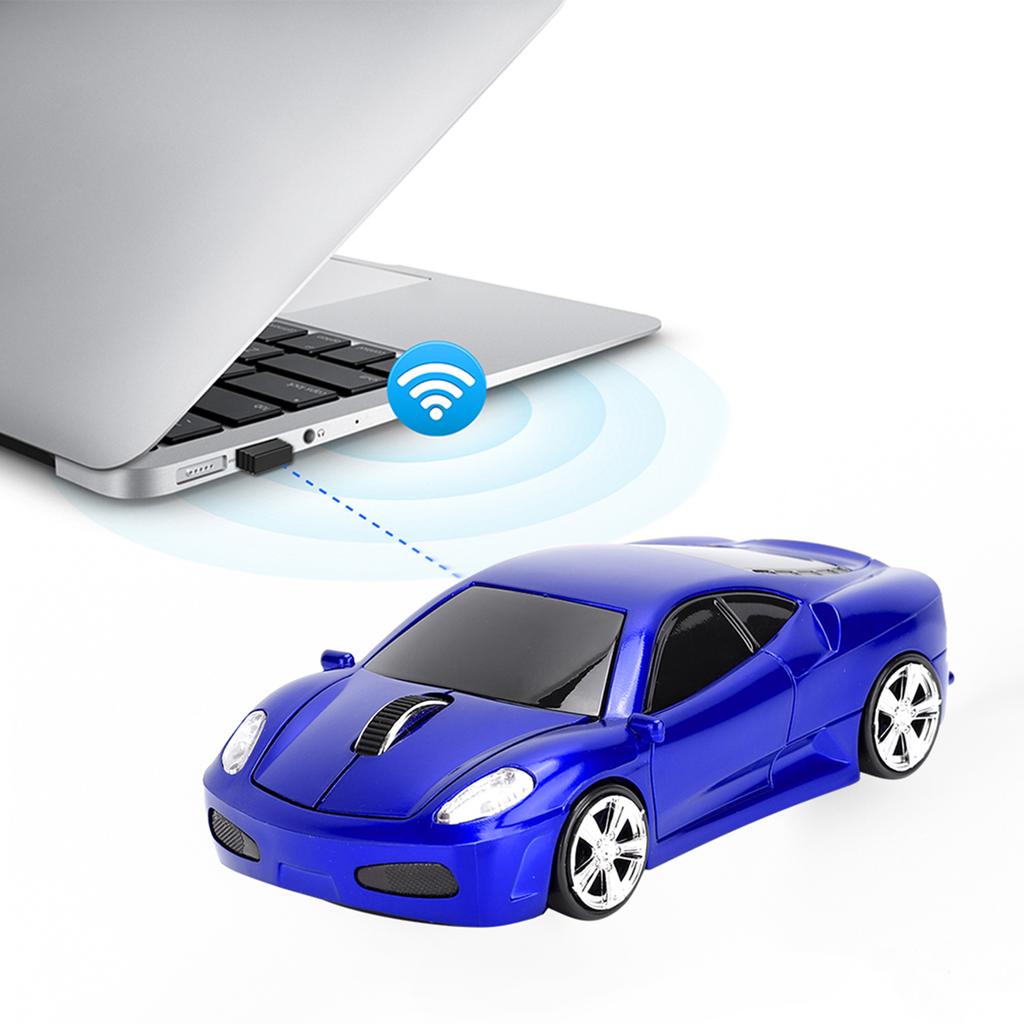 For Ferrari Car Model Creative 2.4G 1200DPI Wireless Mouse Mice for Notebook ComputerBlue