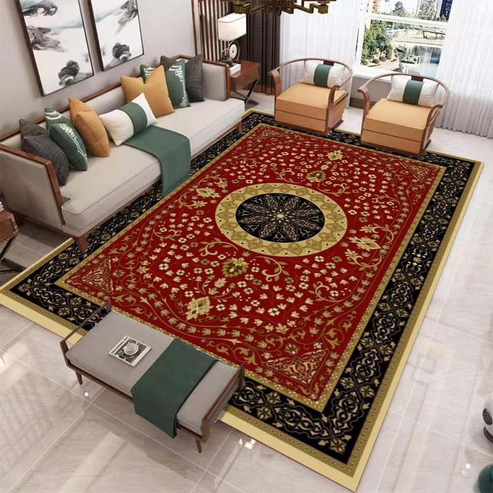 Luxury Bohemian Rugs Carpet Exotic Print Rug Home Decor Large Floor Mat for Spacious Living Room Bedroom Kitchen Classic