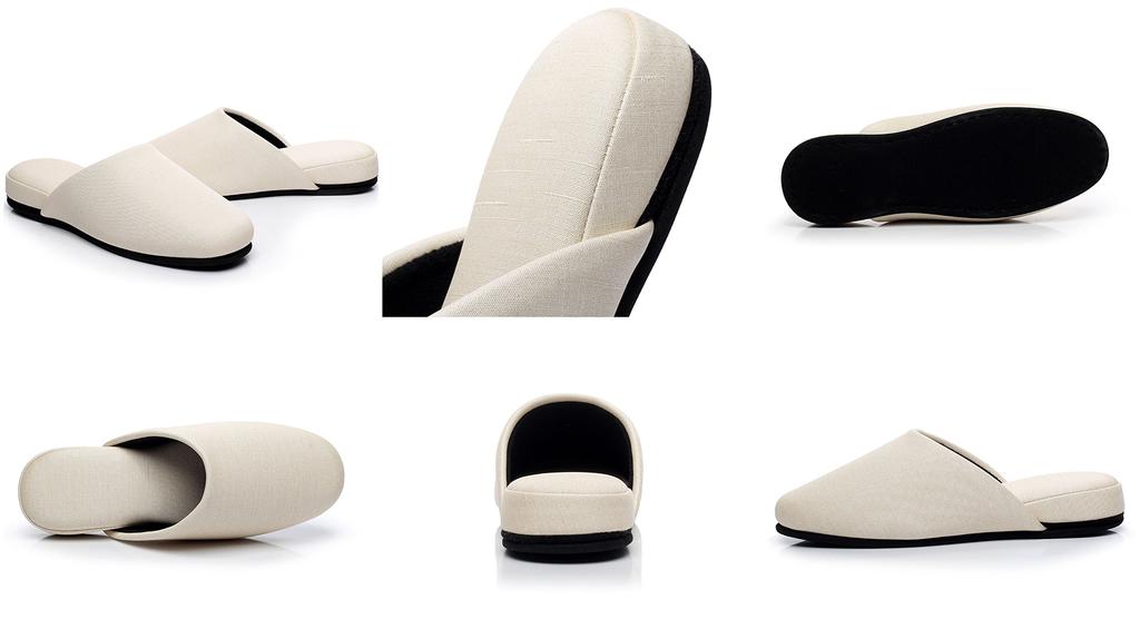 And Sodium Vinyl Leather Slippers In 1 Pair or [MOONROOM] [Wipeable] [Stain-Resistant] [Alcohol-Resistant Hypochlorite-Resistant] Fabric-Look