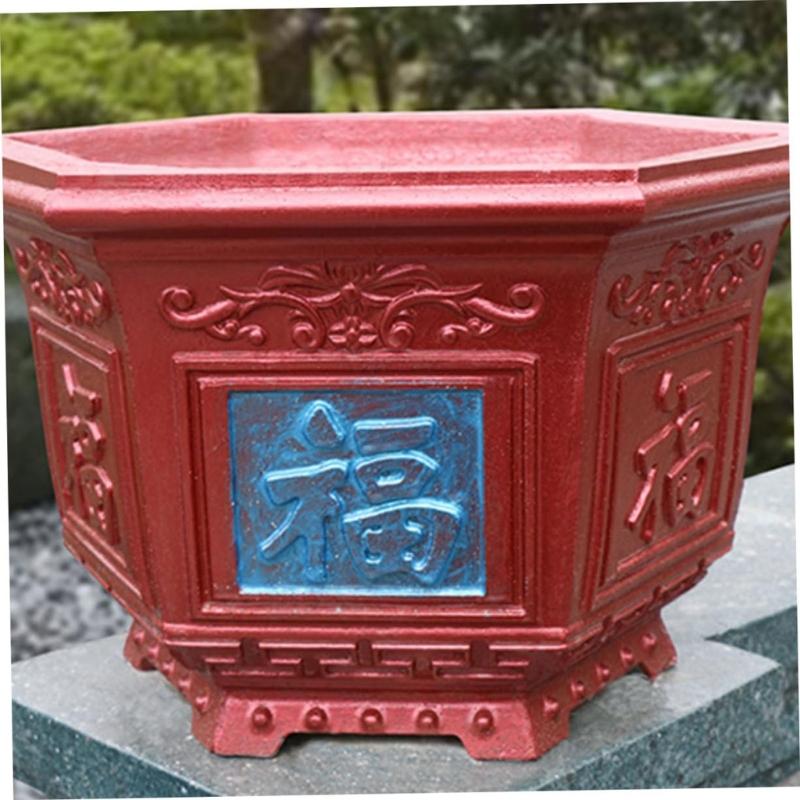 Plastik Sechseckige Pflanzgefäßformen Zement Ton Formen Runde Schüssel Form Hausdekorationen für Zuhause Beton Blumentöpfe Formen