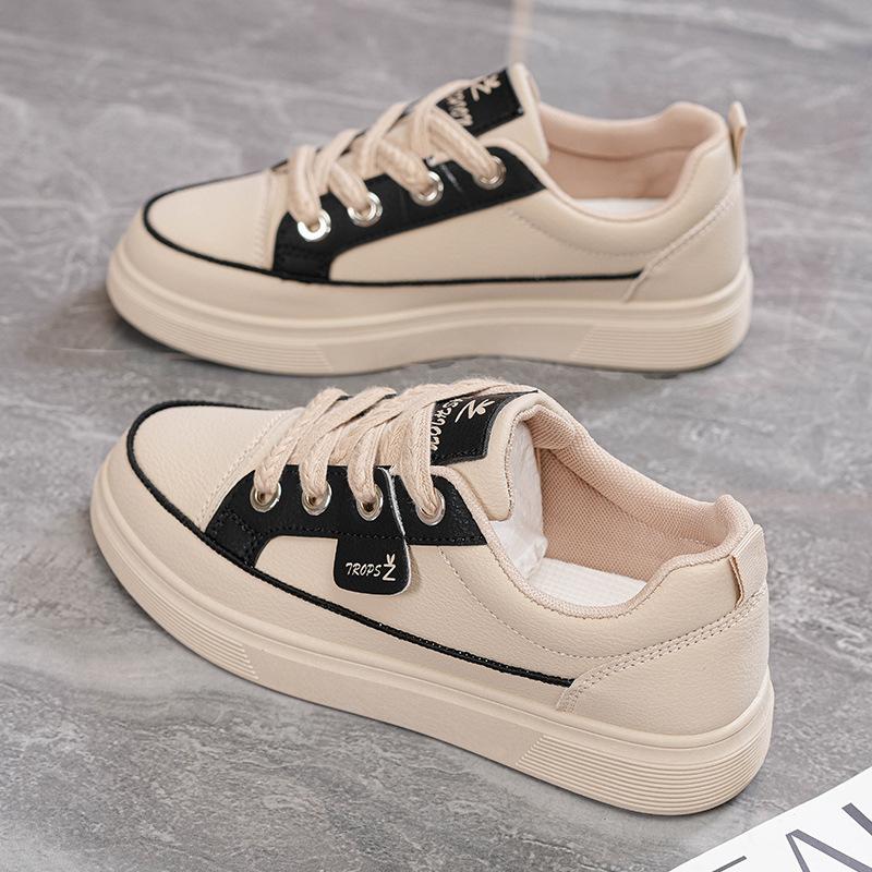 

2025 весна и осень новые инс корейская версия удобные маленькие белые туфли студентки платформа универсальные повседневные спортивные женские кеды 38 чёрный