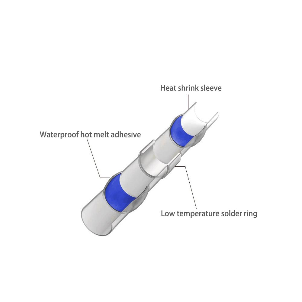 Heat Shrink Terminals Waterproof Solder Ring Seal Electrical Connectors Wire Cable Splice Kit Automotive Marine 0.25-6mm²