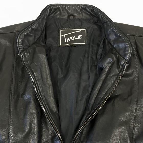 Tivolie Genuine Cow Leather Full Zip Rider’s Jacket/Men’s Size M/Black/(USED)