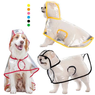 Welpen-Regenmantel, wasserdichte Haustier-Regenjacke für kleine und mittelgroße Hunde, Katzen, Overall, Chihuahua, Teddy, mit Kapuze, Mops, Regenponcho, Regenbekleidung