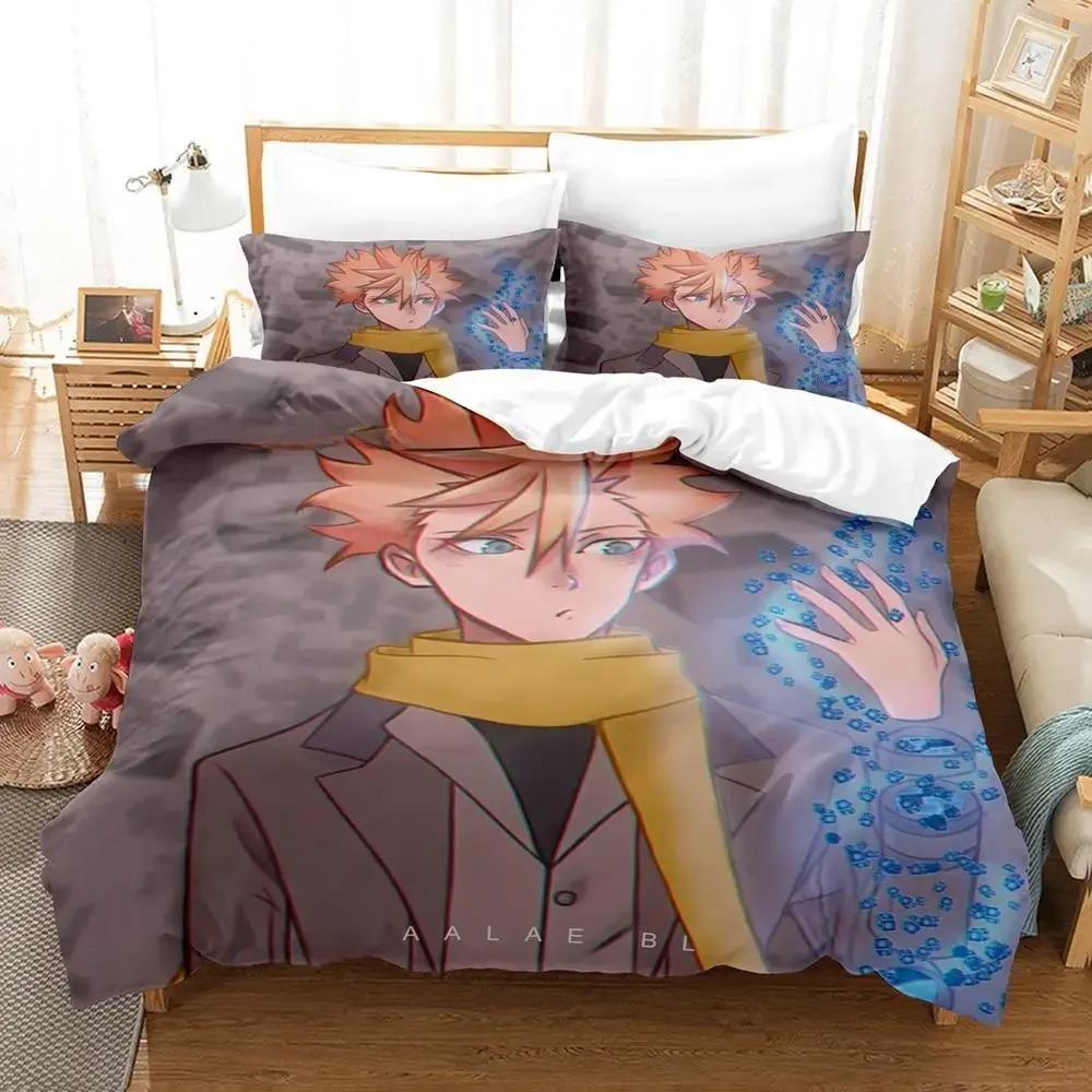 New IDINVADED Bedding Set Single Twin Full Queen King Size Bed Set Adult Kid Bedroom Duvet Cover Sets 3D Anime Bed Sheet Set