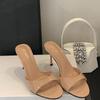 Absatzschuhe Damen Sandalen Damen Hausschuhe Sommer Frühling Mode Runde Zehenpartie Damen Dünne Absätze Hausschuhe Sandalen Pumps Schuhe