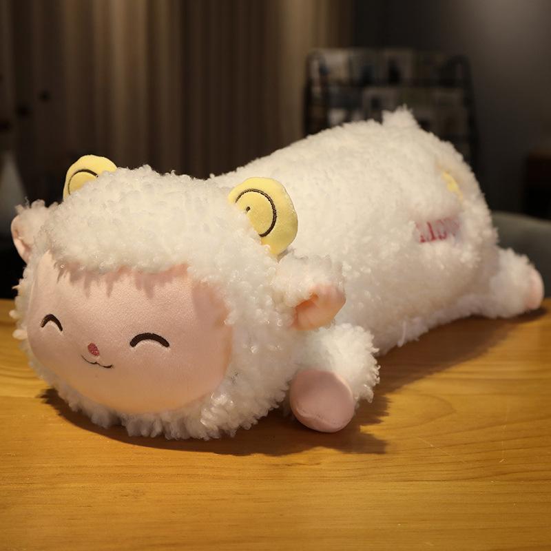 Lying Sheep Pillow Plush Toy Alpaca Doll Girls Sleeping Leg Long Pillow Children's Muppet Doll