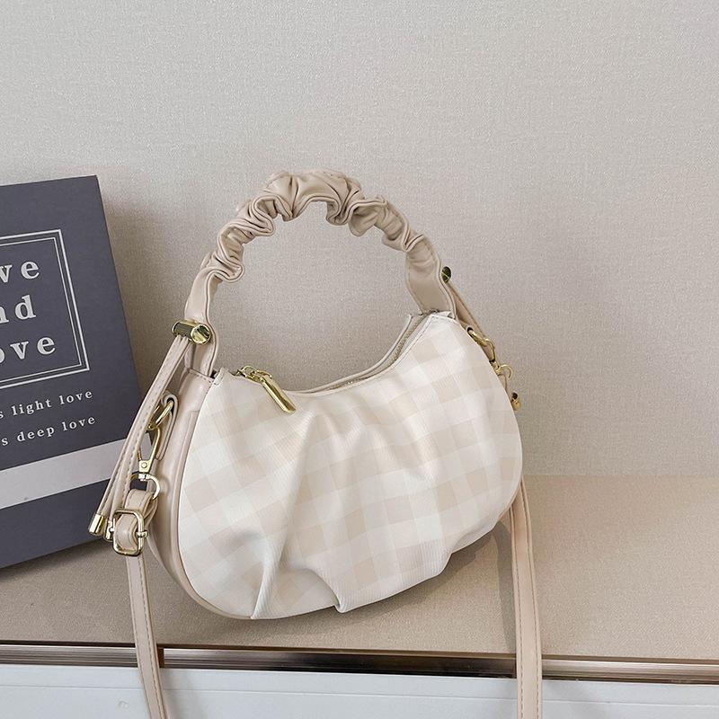

High-end niche bag women s new fashion messenger bag casual portable pleated dumpling bag легкие хаки