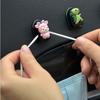 6pc Car Seat Back Cartoon Mini Hook Creative Cute Car Sticky Multifunctional Hook Interior Car Accessories