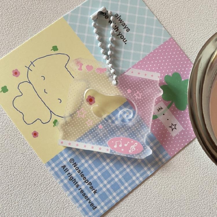Porte-clés Mode Note de Musique Creuse Pendentif Suspendu Dessin Animé Pendentif Symbole Musical Ornement de Clé Convient pour un Usage Quotidien