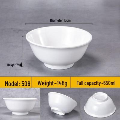 JINMEILI Melamine Commercial Rice Bowl, 10-Pack