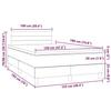 VidaXL Slat Bed Base with Mattress and LED, Upholstered Bed, Double Bed, Adult Bed for Interior Bedroom, 3270096