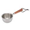 Mini Butter Warmer Pan Stainless Steel Quick Oil Warmer Pot Deepen Bottom Small Milk Pot S 165x42x45mm 6.5x1.7x1.8in