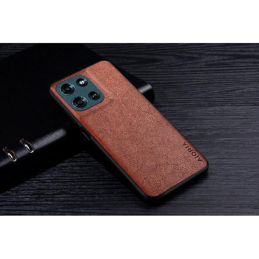 Luxury Leather Case For Moto G Power Stylus Play 2026 2025 2024 4G 5G Business Style Retro Litchi Pattern Back Cover