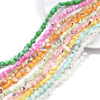 55 Stück Naturfarbene Hufeisenschnecke Unregelmäßiges Leder Kleine Steinperlen Für DIY Halskette Armband Ohrringe Schmuckherstellung