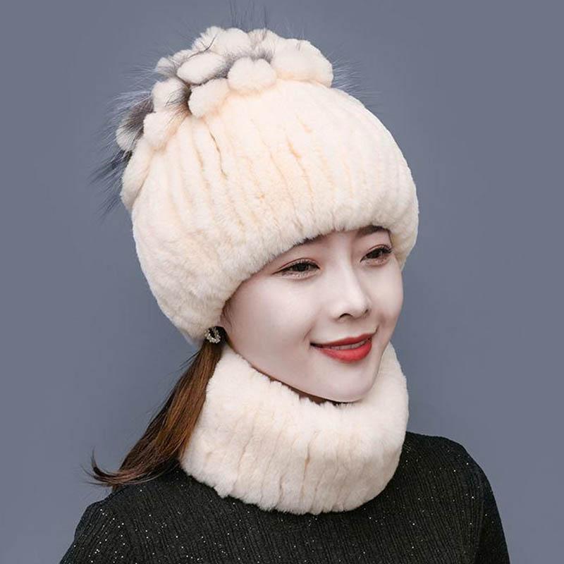 Rex Rabbit Fur Hat Autunno e Inverno Cappello di pelliccia Nappa Cappello  di lana Cappello di lana Cappello di protezione dell'orecchio caldo spesso  Cappello di pelliccia acquista in modo economico — spedizione