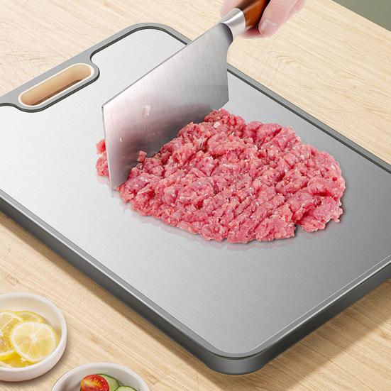 Tocător cu două fețe și canelură pentru suc, 2 în 1, antiderapant, pentru legume