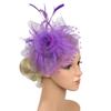 Elegant Feathers Fascinator Hat Exquisite Bride Headdress Fashion Tea Party Mesh Hair Band  Wedding