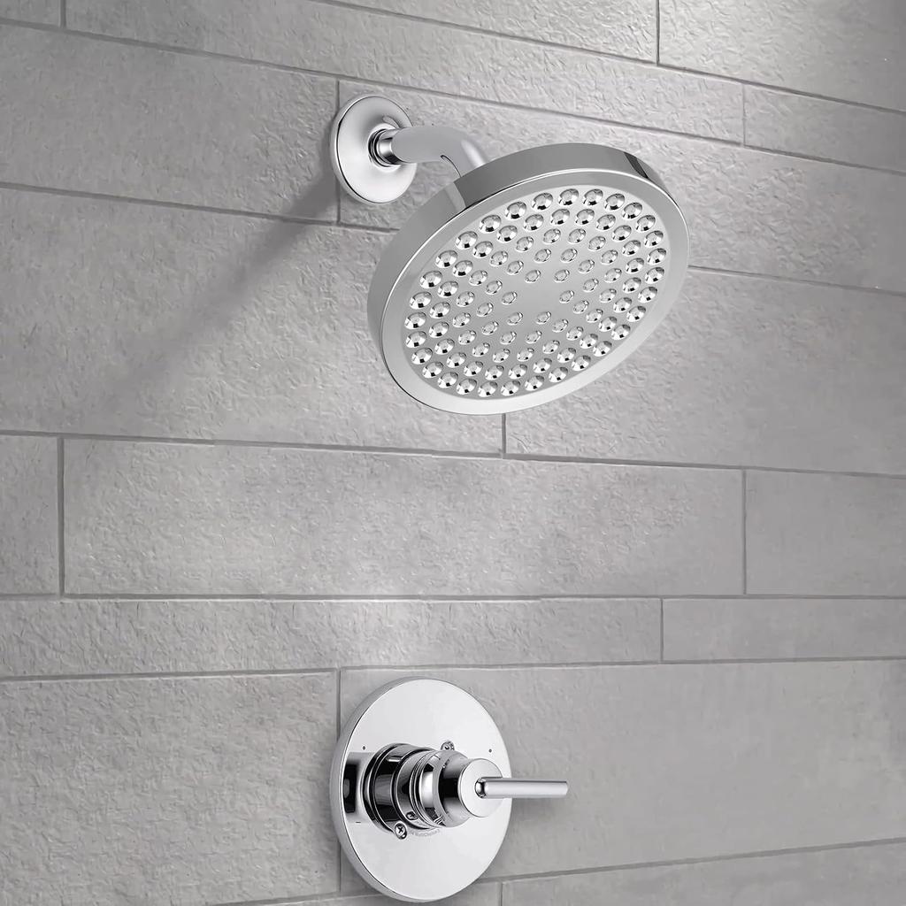 High Pressure Rain Shower Head with Arm - High Flow Rainfall Showerhead - Luxury Modern Look - Pressure Boosting