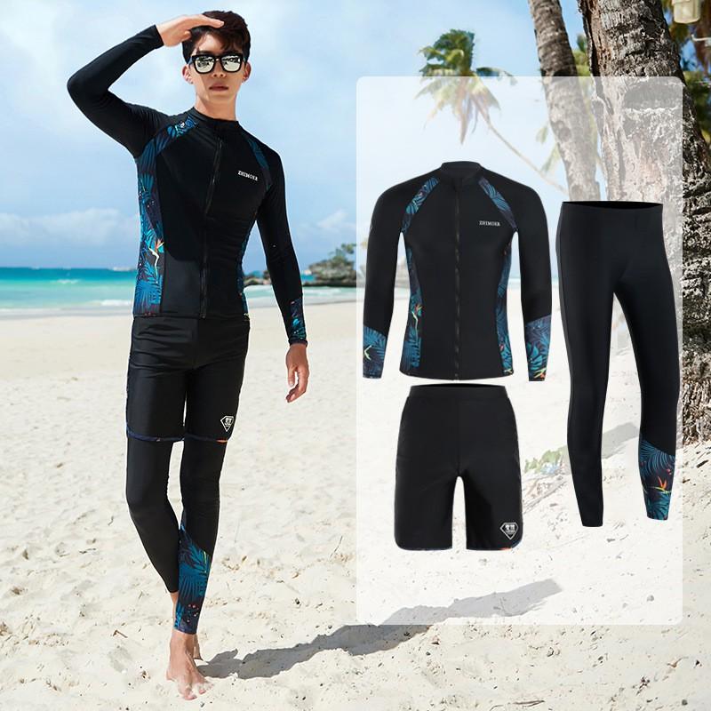 Wetsuit Rash Guard Long Sleeve Short Pants Quick Dry Sun Protection Men Women Surfing Diving Swimming