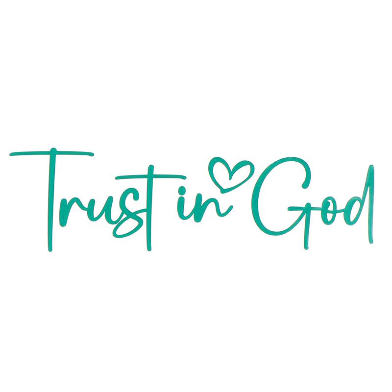Trust In God Mirror Decal, Car Decals For Women, Faith Mirror Decal, Cute Vinyl Decal, Christian Car Mirror Decal, Religious Car