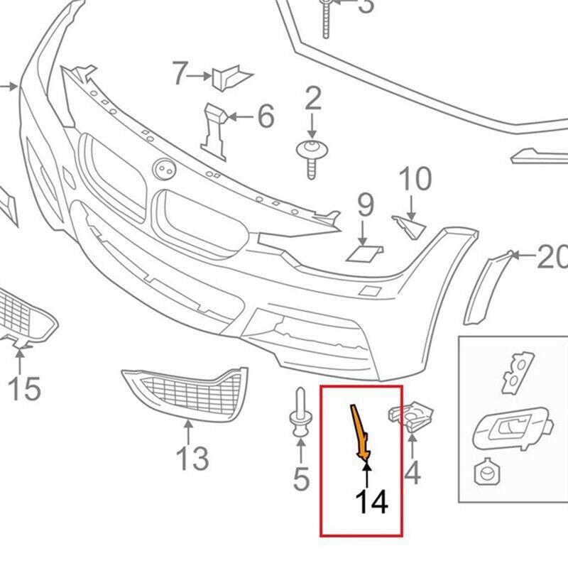 M63K-Bil Främre Bumper Nedre Luftintagsgaller För BMW F80 M3 F82 F83