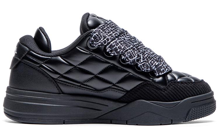 Sneakers Kappa Back to Back Abrasion Resistant Slip Resistant Skateboard Shoes Women's Black