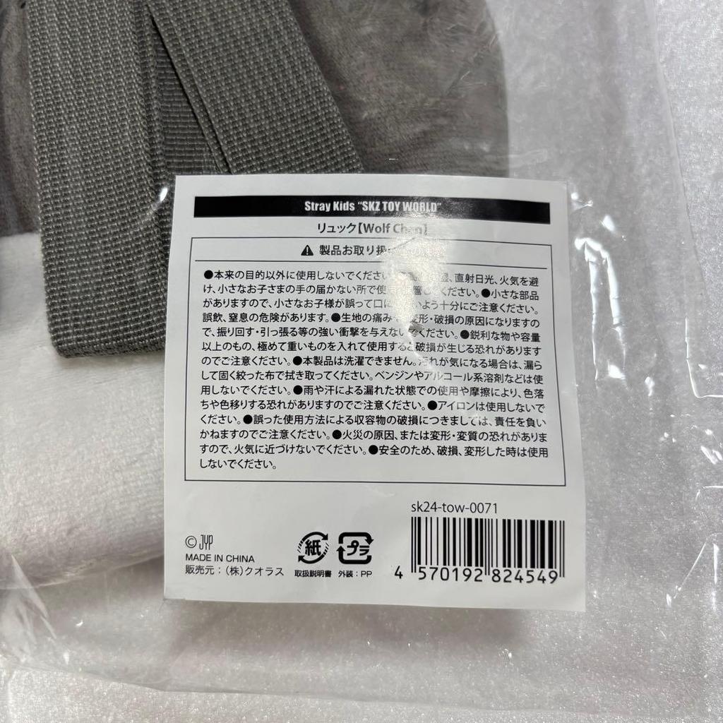 [USED] Stray Kids Wolf Chan Bang Chan Backpack