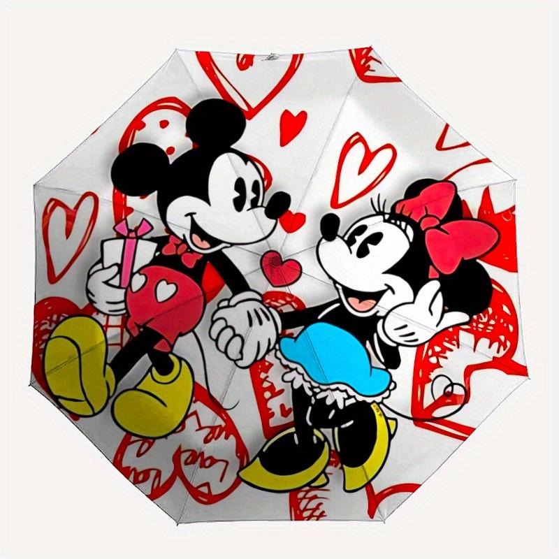 1pc Mickey, Minnie Automatic Folding Umbrella, Compact Portable Travel Umbrella, Perfect Gift for Friends y250806041