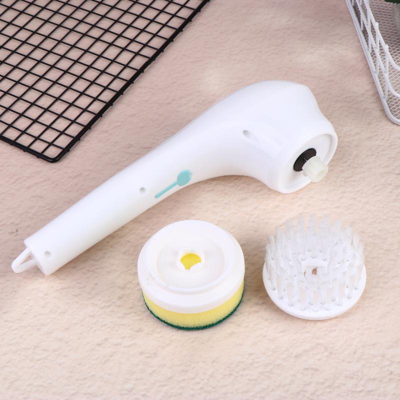 1Set Multifunctional Electric Cleaning Brush Handheld Cordless Cleaning Brush For Bathroom Washing And Kitchen Cleaning Tools