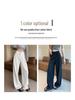 Women's High-Waisted Wide-Leg Linen Pants - White Summer Drape Style