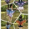 Boys Girls Shawl Butterfly Wing Dancing Party Photo Fairy Cosplay Accessory Christmas Halloween Dress up Cape Coverups