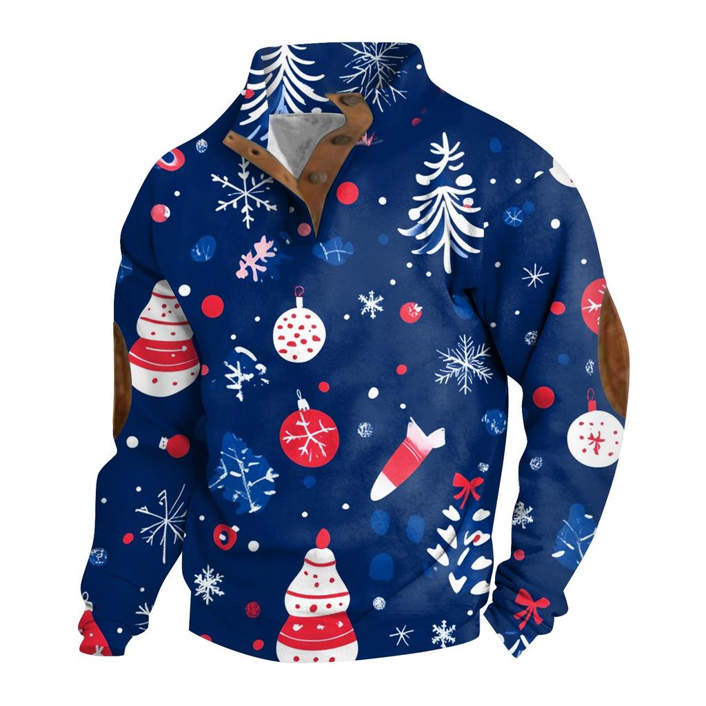 Spring And  Men's Standing Collar Sweatshirt Is Outdoor Casual Sweaters Tops