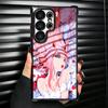 Darling Zero Two 02 Anime Plating Phone Case For Samsung Galaxy S24 S25 FE S26 Edge S23 Ultra S22 S21 Plus S20 Anti-Fall Airabag