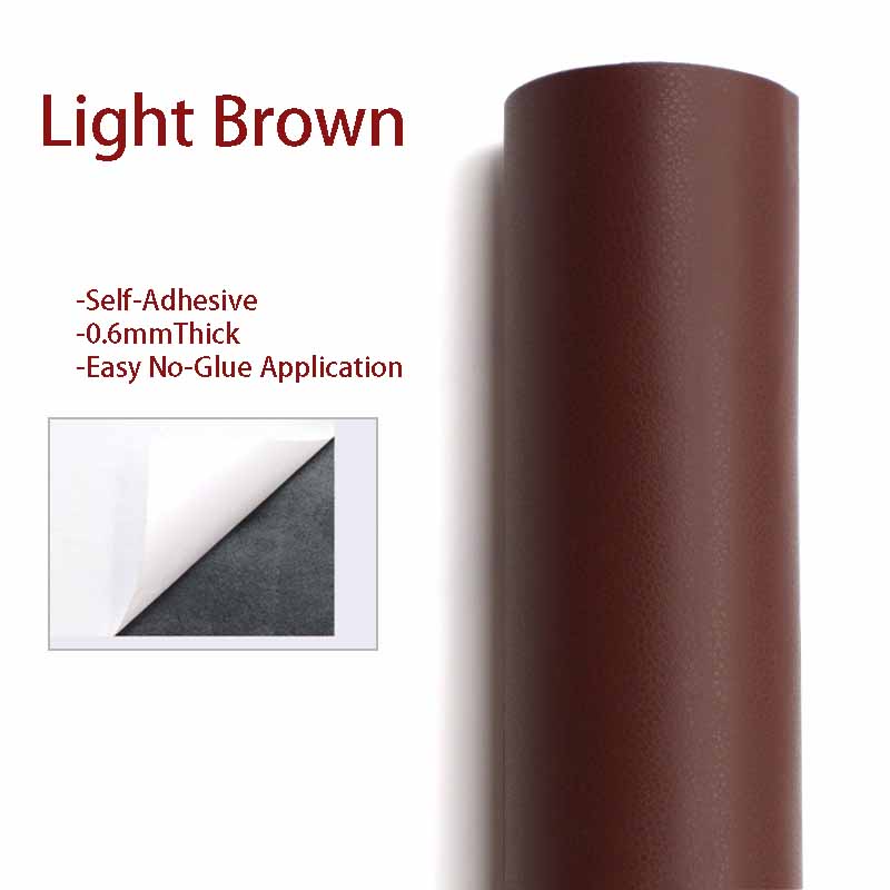 Silná samolepicí vinylová fólie z umělé kůže - 0,6 mm silná pro opravu pohovky, obnovu nábytku, renovaci skříněk a stolových desek