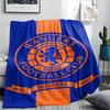Rangers FC Printed Flannel Blanket, soft throw for bedroom sofa, washable, Christmas present, great gift.