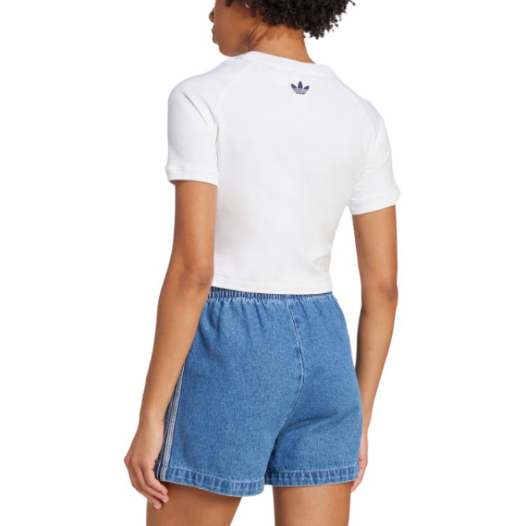 Adidas Originals Graphic Crest Baby T-Shirt Women Tops JZ0851