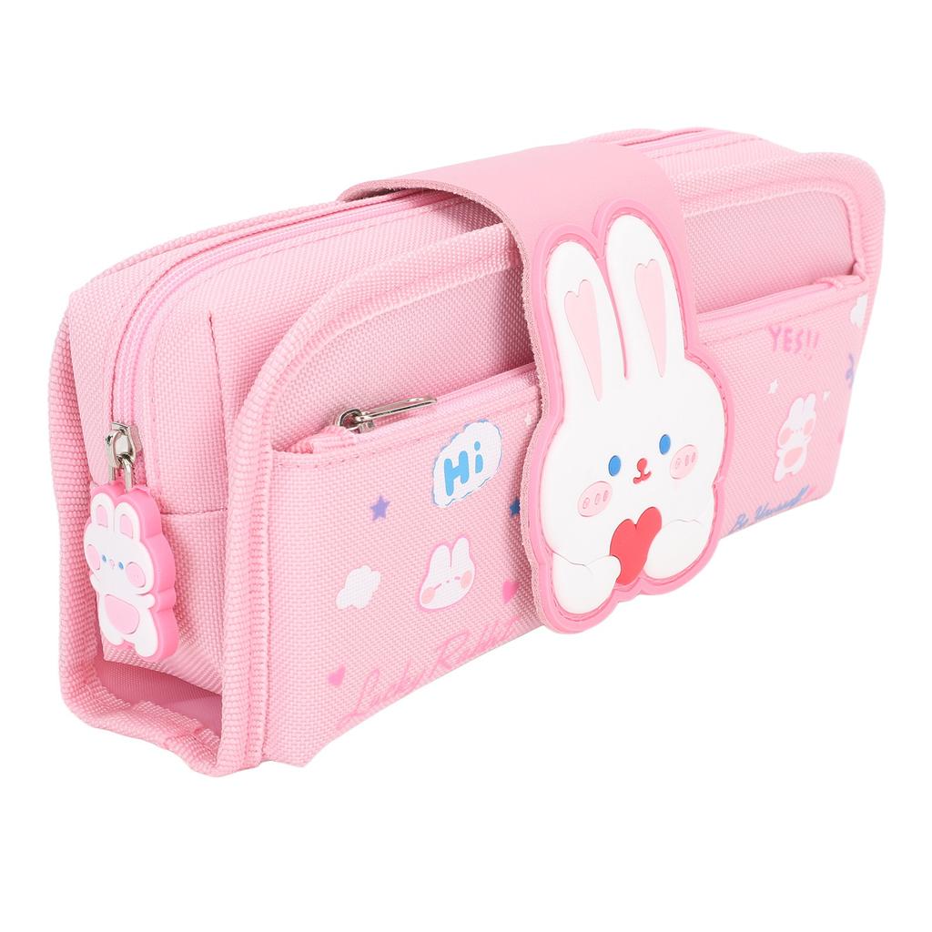 Large Pencil Case Canvas Detachable Portable Large Capacity Pencil Pouch Bag for School Office Colle