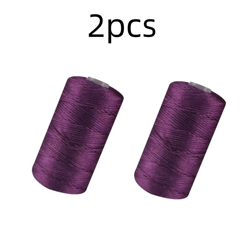 New Summer Crochet Yarn 1.5mm Thin Ice Cotton Thread for Hand Knitting Bag Hat Shoes 100g Hollow Line Colorful Nylon Cord