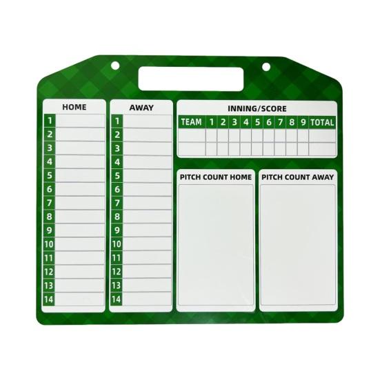 Magnetic Baseball Lineup Board for Dugout Double-Sided Baseball Coaching Broad with 30 Lineup Cards Baseball Tactical Clipboard