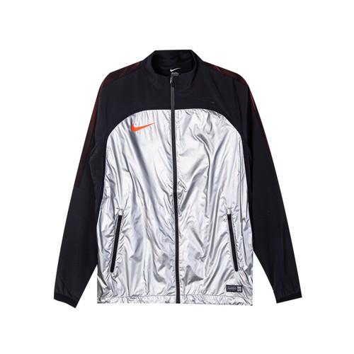 

Водонепроницаемая пилотская куртка Nike с принтом, на молнии, с длинным рукавом 714971-095 XL чёрный/серебряный