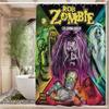 Arte su Tela Rob Zombie Tenda da Doccia per Bagno Partizione Schermante Tenda da Doccia Asciugatura Rapida Lavabile Leggermente Opaca Bagno