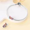 Copper-Plated Romantic Couple Series Charms Fit 3Mm Snake Bone Bracelet Diy Bead Women Jewelry Birthday Gift New In