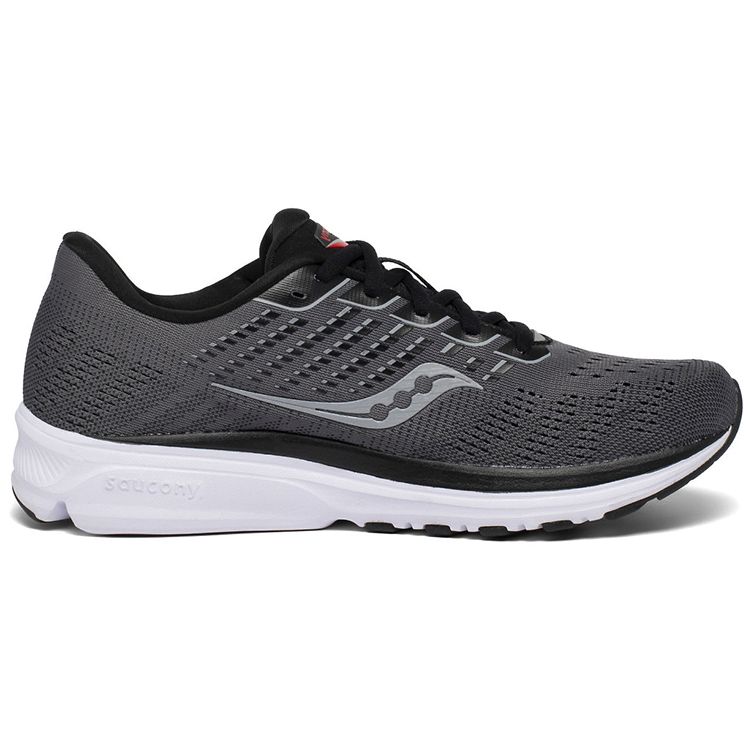 SAUCONY Ride 13 Comfort Cushioning Low Top Running Shoes Men Sneaker Charcoal S20579-30